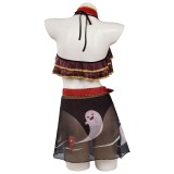 Genshin Impact Hu Tao Party Swimsuit Set Festival Cosplay Costume Halloween Carnival