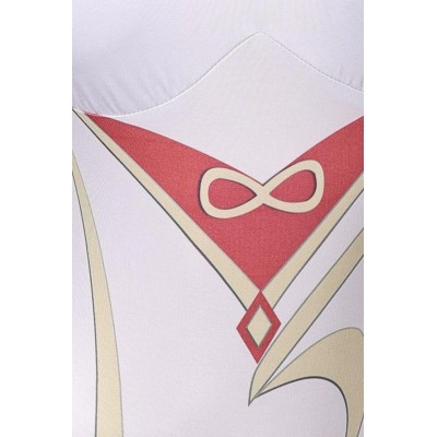 Genshin Impact Ganyu White One-piece Swimsuit Suit Cosplay Costume Halloween Carnival Outfit