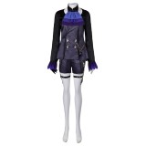Genshin Impact Furina de Fontaine Blue Uniform Suit Cosplay Costume Halloween Carnival Outfit