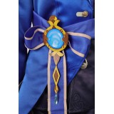 Genshin Impact Furina de Fontaine Blue Uniform Suit Cosplay Costume Halloween Carnival Outfit