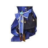 Genshin Impact Focalors Furina Black Version Suit Cosplay Costume Halloween Carnival Outfit