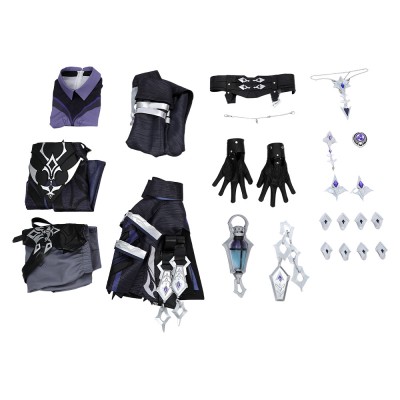 Genshin Impact Flins Fullset Party Cosplay Costume Halloween Carnival Outfit
