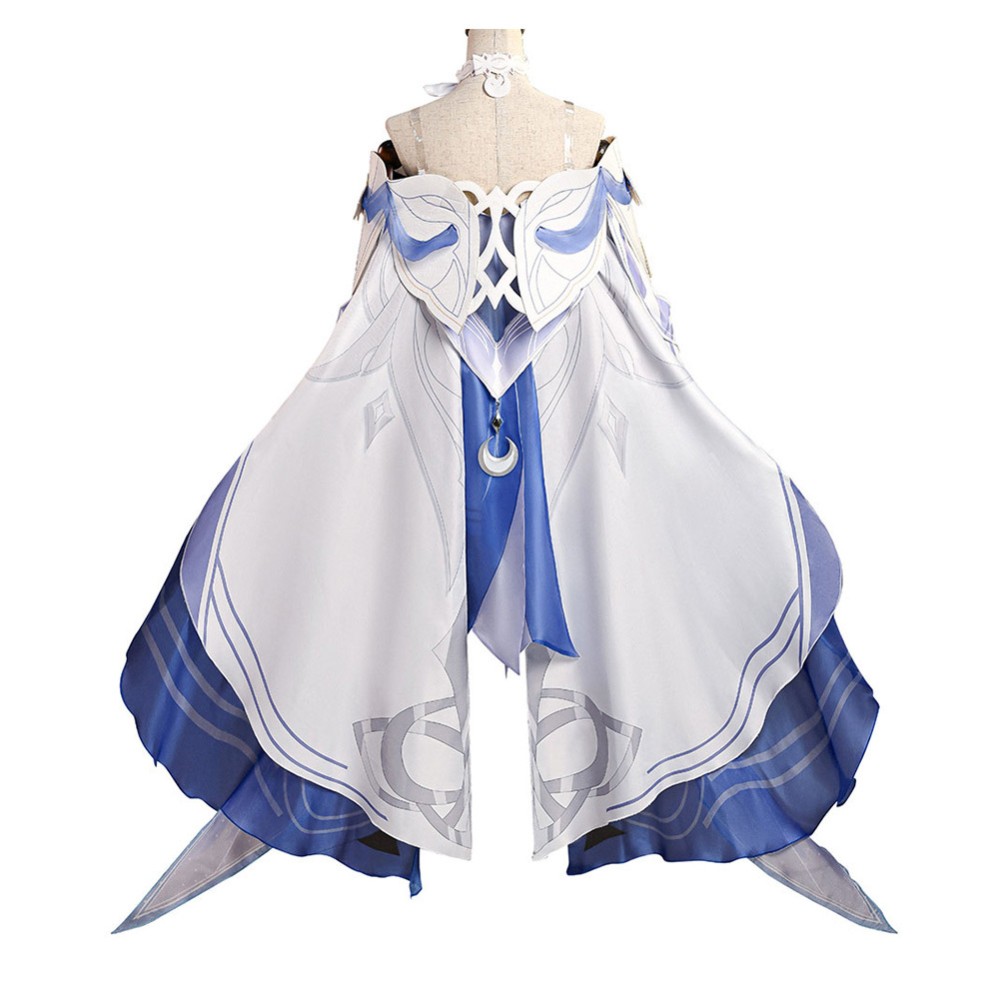 Genshin Impact Columbina Women Dress Cosplay Costume Halloween Carnival