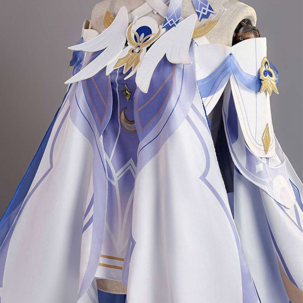Genshin Impact Columbina Women Dress Cosplay Costume Halloween Carnival