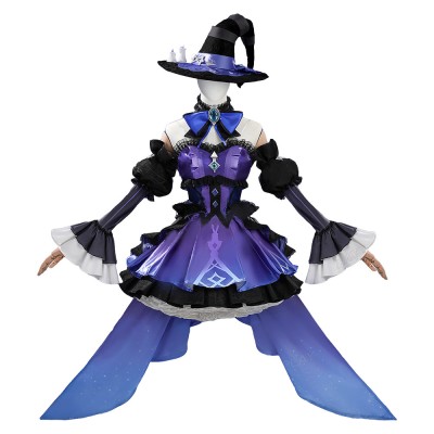 Genshin Impact Clorinde Purple Dress Cosplay Costume Halloween Carnival Outfit
