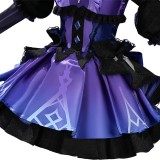 Genshin Impact Clorinde Purple Dress Cosplay Costume Halloween Carnival Outfit