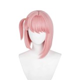 Genshin Impact Charlotte Wig Heat Resistant Synthetic Hair Accessories Cosplay Costume Halloween Carnival