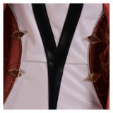 Genshin Impact Asmoday Red With Cloak Cosplay Costume Halloween Carnival Outfit