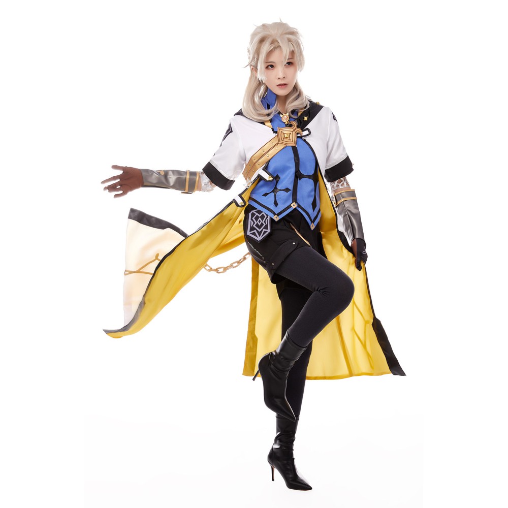 Genshin Impact Albedo Cosplay Costume Halloween Carnival Outfit