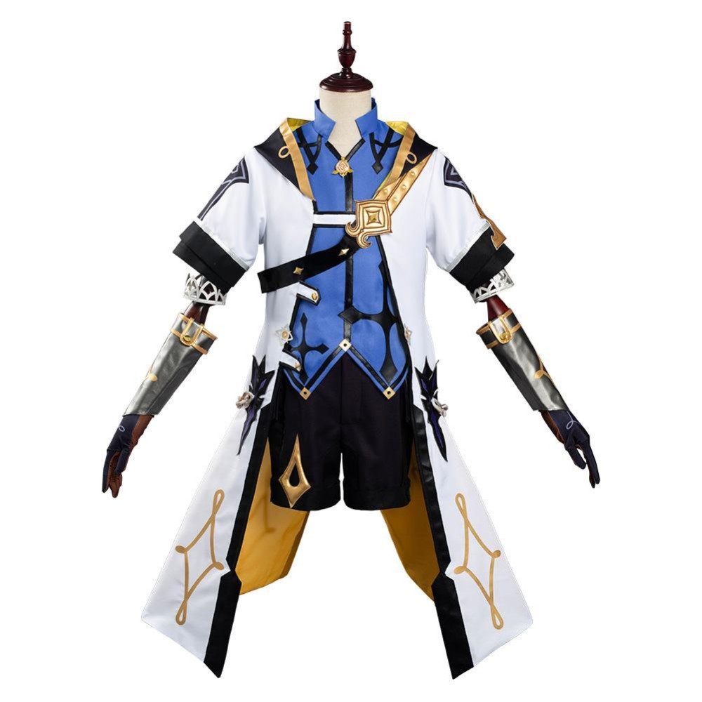 Genshin Impact Albedo Cosplay Costume Halloween Carnival Outfit