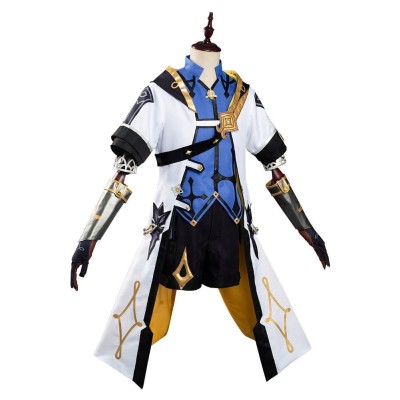 Genshin Impact Albedo Cosplay Costume Halloween Carnival Outfit