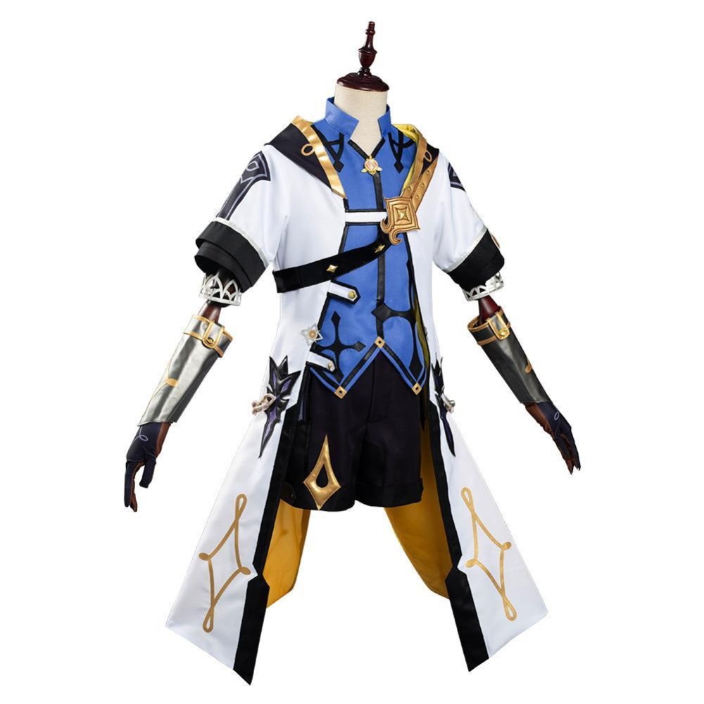Genshin Impact Albedo Cosplay Costume Halloween Carnival Outfit