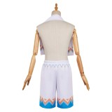 Genshin Impact Aether White Swimsuit Cosplay Costume Halloween Carnival