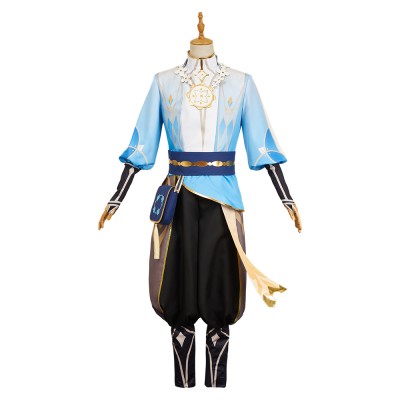 Genshin Impact Aether Knight of Flowers Cosplay Costume Halloween Carnival Outfit