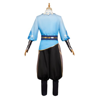 Genshin Impact Aether Knight of Flowers Cosplay Costume Halloween Carnival Outfit