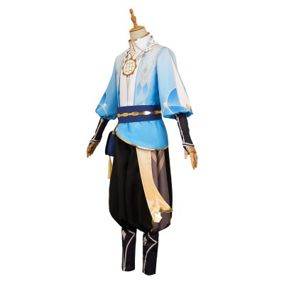 Genshin Impact Aether Knight of Flowers Cosplay Costume Halloween Carnival Outfit