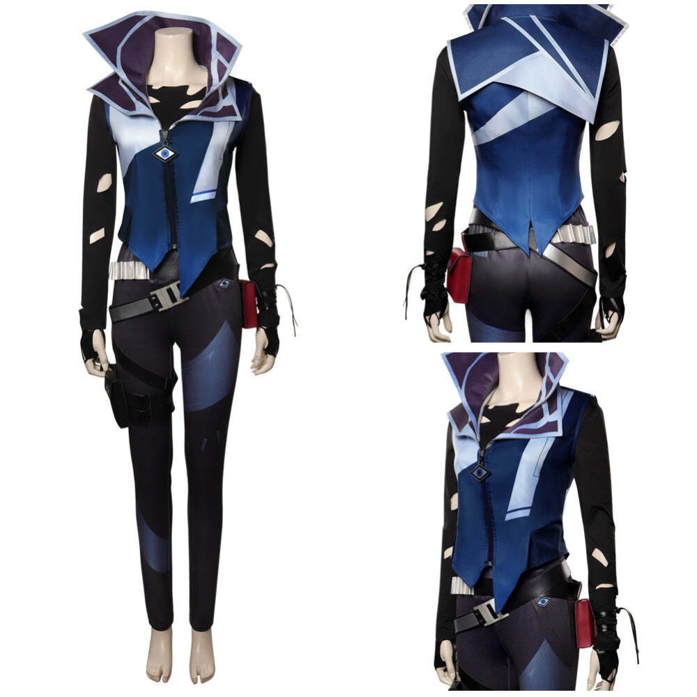 Valorant Fade Festival Party Christmas Cosplay Costume Halloween Carnival Outfit