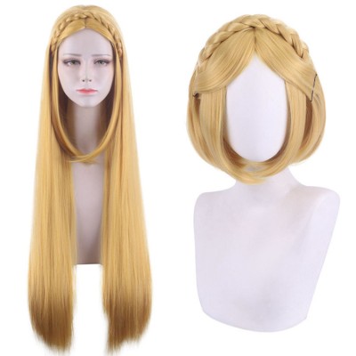 The Legend of Zelda Princess Zelda Wig Heat Resistant Synthetic Hair Party Props Cosplay Costume Halloween Carnival