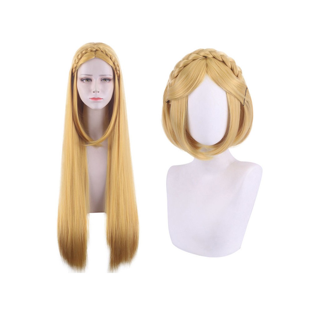 The Legend of Zelda Princess Zelda Wig Heat Resistant Synthetic Hair Party Props Cosplay Costume Halloween Carnival