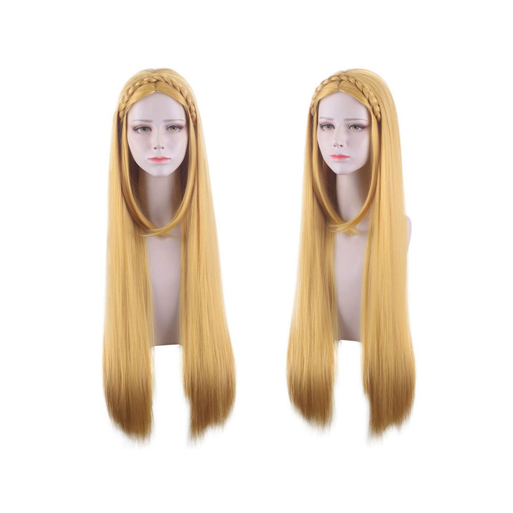 The Legend of Zelda Princess Zelda Wig Heat Resistant Synthetic Hair Party Props Cosplay Costume Halloween Carnival