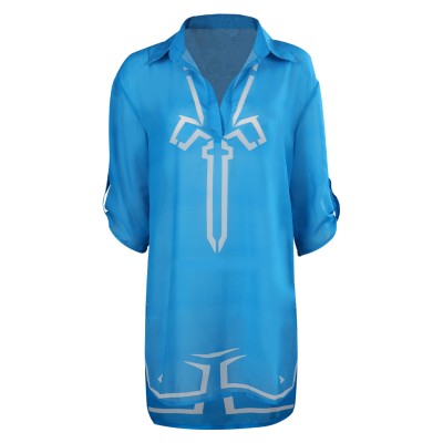 The Legend of Zelda Beach Cover up Swimsuit Kimono Suit Cosplay Costume Halloween Carnival