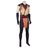 Mortal Kombat Scorpion Printed Jumpsuit Suit Cosplay Costume Halloween Carnival Outfit