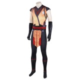 Mortal Kombat Scorpion Printed Jumpsuit Suit Cosplay Costume Halloween Carnival Outfit