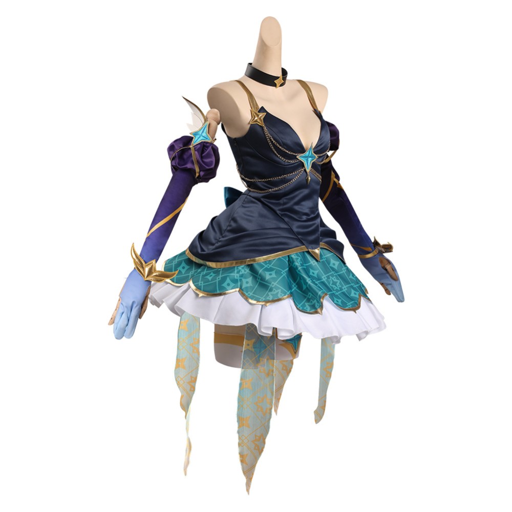 League of Legends Syndra Star Guardian Party Suit Cosplay Costume Halloween Carnival Outfit