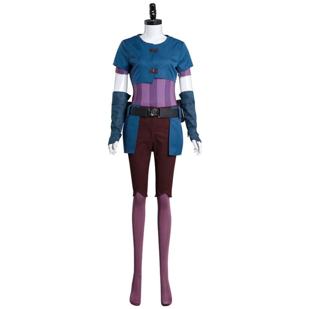League of Legends Lol - Arcane Powder/Jinx Suit Cosplay Costume Halloween Carnival Outfit