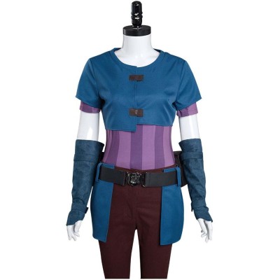 League of Legends Lol - Arcane Powder/Jinx Suit Cosplay Costume Halloween Carnival Outfit