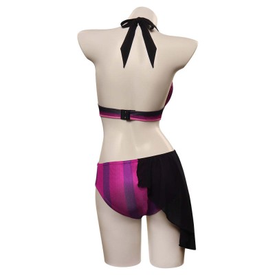 League of Legends Jinx Party Swimsuit Set Festival UUstyle® Cosplay Costume Halloween Carnival