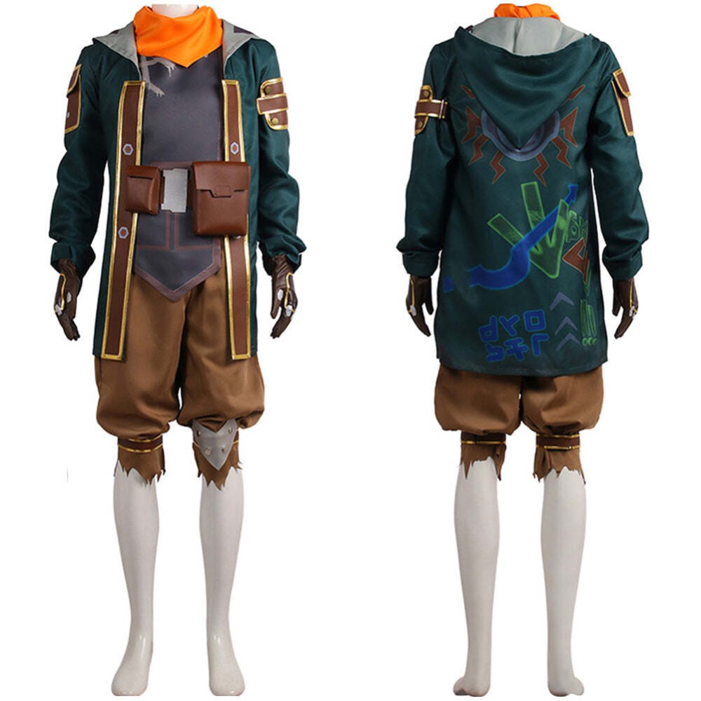 League of Legends Arcane Ekko Festival Christmas Party Cosplay Costume Halloween Carnival Outfit