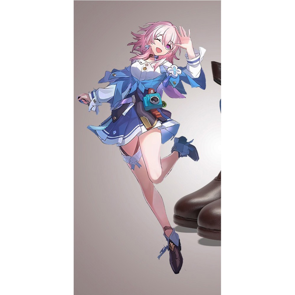 Honkai: Star Rail March 7th Shoes Boots Accessories Cosplay Costume Halloween Carnival
