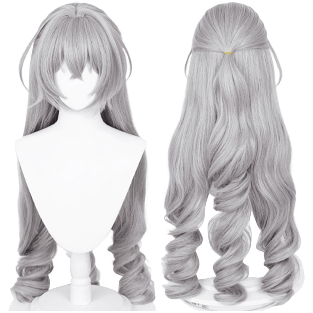 Honkai: Star Rail Bronya Rand Wig Heat Resistant Synthetic Hair Party Props Cosplay Costume Halloween Carnival