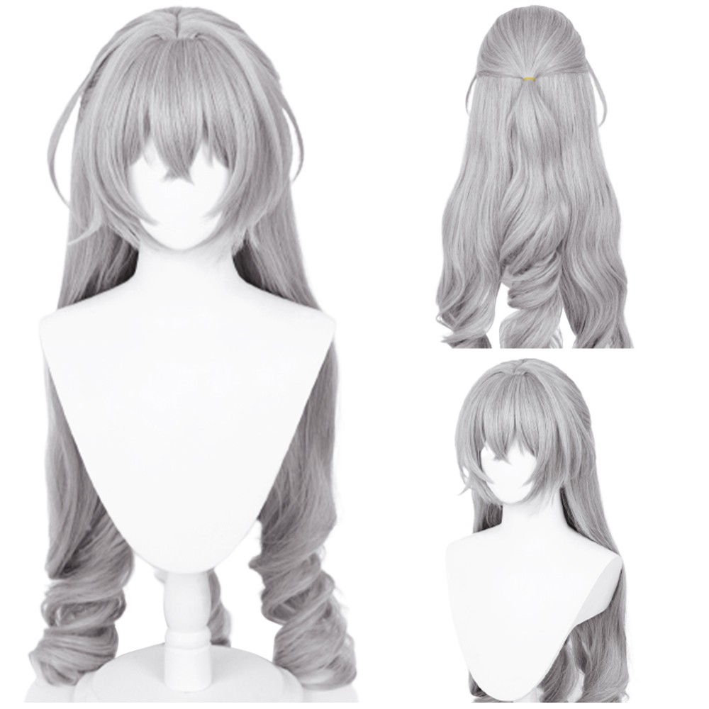 Honkai: Star Rail Bronya Rand Wig Heat Resistant Synthetic Hair Party Props Cosplay Costume Halloween Carnival