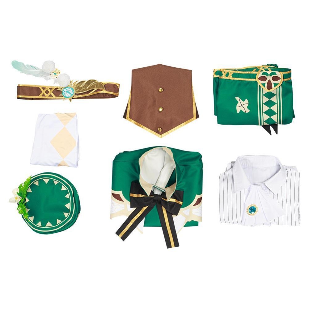 Genshin Impact Venti Suit Festival Christmas Party Cosplay Costume Halloween Carnival Outfit