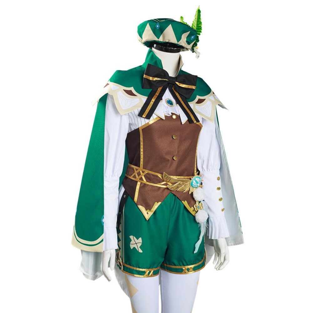 Genshin Impact Venti Suit Festival Christmas Party Cosplay Costume Halloween Carnival Outfit