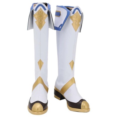 Genshin Impact Sucrose Christmas Boots Shoes Custom Made Cosplay Costume Halloween Carnival