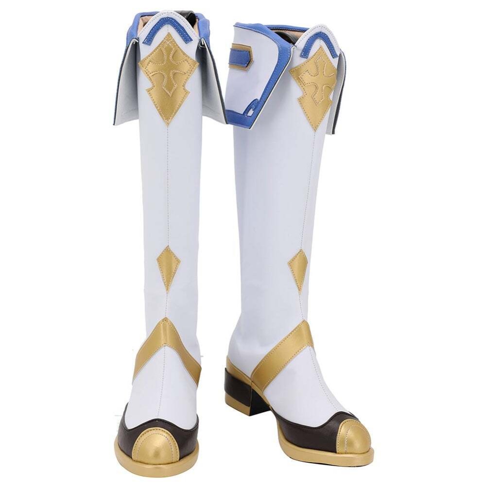 Genshin Impact Sucrose Christmas Boots Shoes Custom Made Cosplay Costume Halloween Carnival