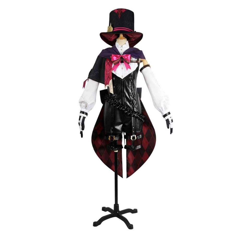Genshin Impact Lyney Suit Cosplay Costume Halloween Carnival Outfit
