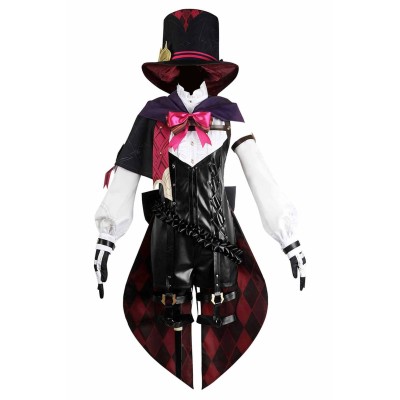 Genshin Impact Lyney Suit Cosplay Costume Halloween Carnival Outfit