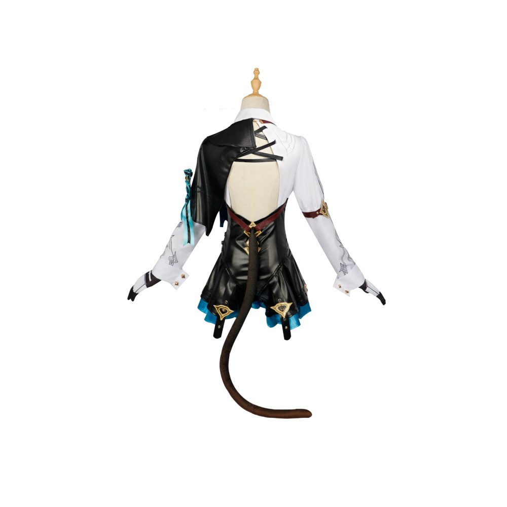 Game Genshin Impact Lynette Black Cat-Like Suit Cosplay Costume Halloween Carnival Outfit