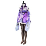 Genshin Impact Keqing Skirt Dress Set Festival Christmas Cosplay Costume Halloween Carnival Outfit