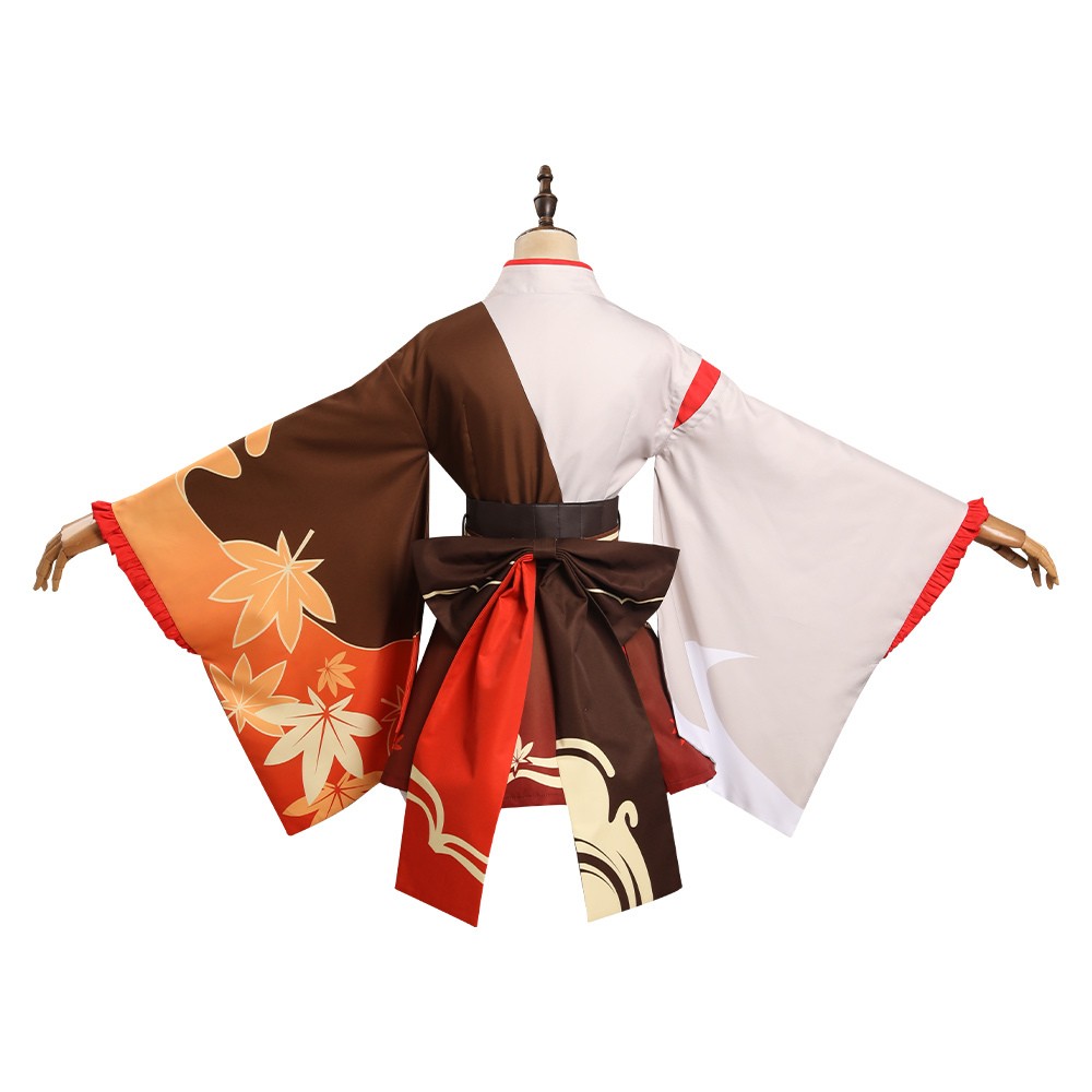 Genshin Impact Kaedehara Kazuha Kimono Maid UUstyle® Cosplay Costume Halloween Carnival Outfit