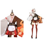 Genshin Impact Kaedehara Kazuha Kimono Maid UUstyle® Cosplay Costume Halloween Carnival Outfit