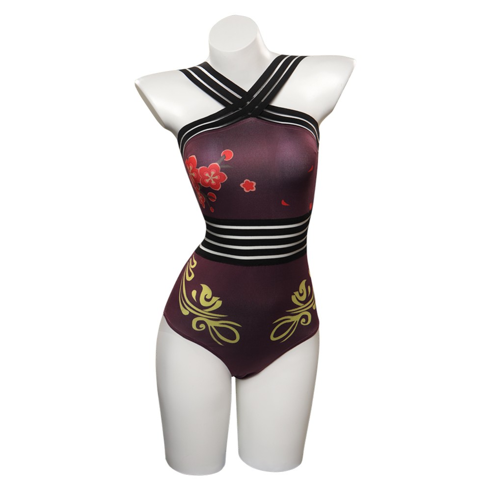 Genshin Impact HUTAO Original Design Swimsuit One Piece Swimwear UUstyle® Cosplay Costume Halloween Carnival