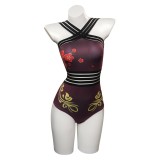 Genshin Impact HUTAO Original Design Swimsuit One Piece Swimwear UUstyle® Cosplay Costume Halloween Carnival