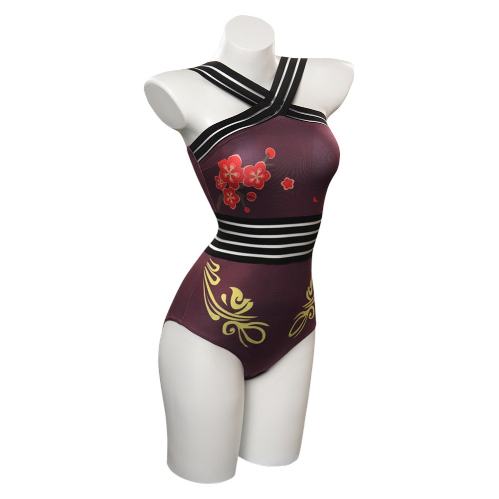 Genshin Impact HUTAO Original Design Swimsuit One Piece Swimwear UUstyle® Cosplay Costume Halloween Carnival