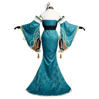 Genshin Impact Hina / Gorou Skirt Dress Festival Christmas Cosplay Costume Halloween Carnival
