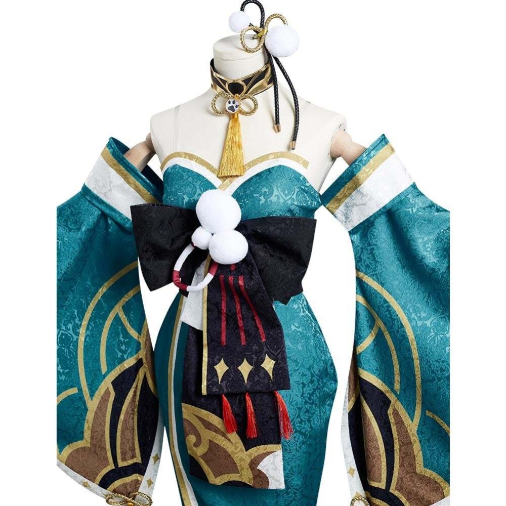 Genshin Impact Hina / Gorou Skirt Dress Festival Christmas Cosplay Costume Halloween Carnival